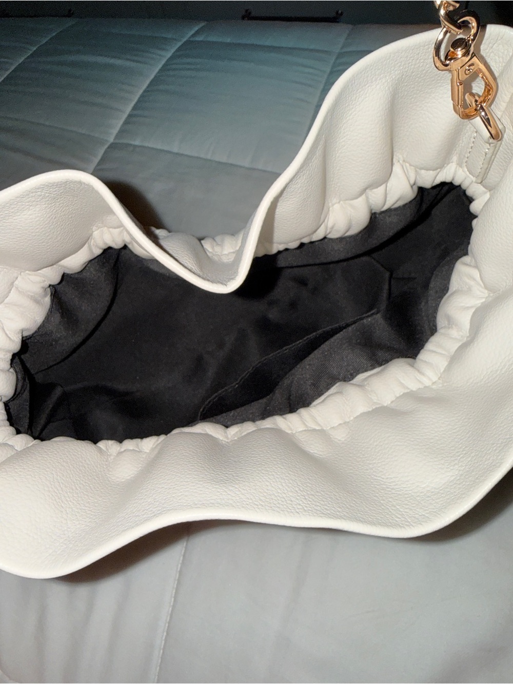 ASOS Cream Pebble Drawstring Bag - Picture 3 of 3